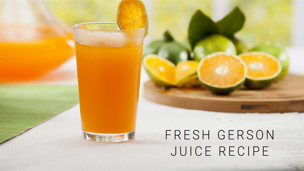 Gerson Juice Recipe