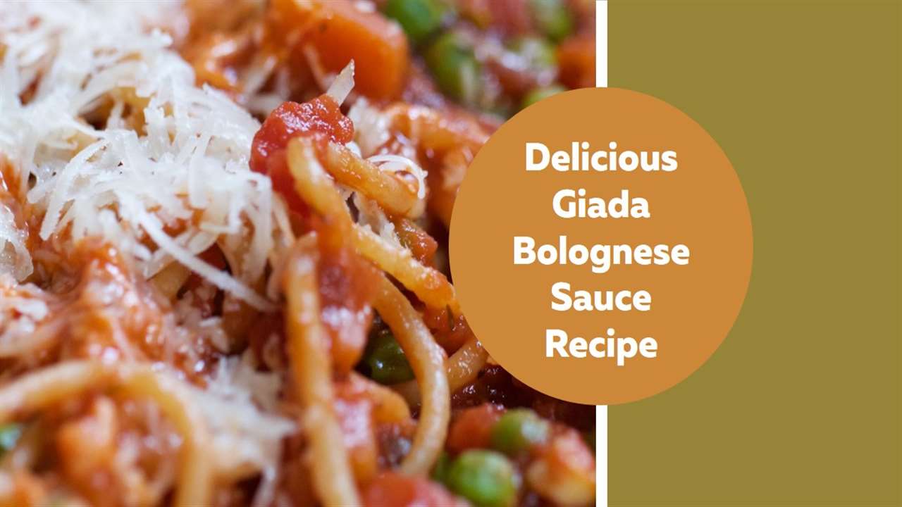 Giada's Bolognese Sauce Recipe